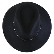 No. 1264 Woolen Felt Western Fedora Hat with Silver-Studded Leather Band
