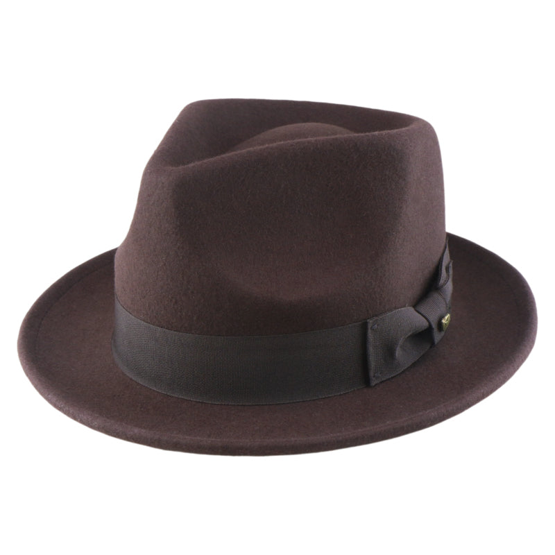 No. 1267 100% Wool Felt Stingy-Brim Fedora