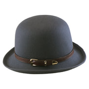 No. 1269 Polyester Felt Bowler Hat with Buckle Band
