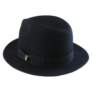 No. 1272 Woolen Felt Fedora Hat with Grosgrain Ribbon Band