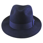 No. 1272 Woolen Felt Fedora Hat with Grosgrain Ribbon Band