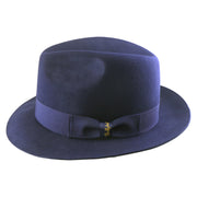 No. 1272 Woolen Felt Fedora Hat with Grosgrain Ribbon Band