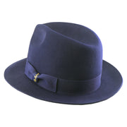 No. 1272 Woolen Felt Fedora Hat with Grosgrain Ribbon Band