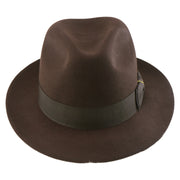 No. 1272 Woolen Felt Fedora Hat with Grosgrain Ribbon Band