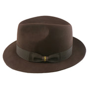 No. 1272 Woolen Felt Fedora Hat with Grosgrain Ribbon Band