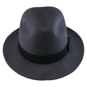No. 1272 Woolen Felt Fedora Hat with Grosgrain Ribbon Band