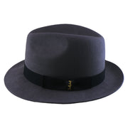 No. 1272 Woolen Felt Fedora Hat with Grosgrain Ribbon Band
