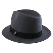 No. 1272 Woolen Felt Fedora Hat with Grosgrain Ribbon Band