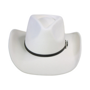 No. 588 Wide-Brim Cowboy Hat with Buckle Band