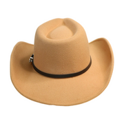 No. 588 Wide-Brim Cowboy Hat with Buckle Band