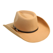 No. 588 Wide-Brim Cowboy Hat with Buckle Band