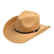 No. 588 Wide-Brim Cowboy Hat with Buckle Band