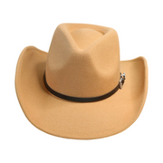 No. 588 Wide-Brim Cowboy Hat with Buckle Band