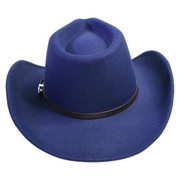 No. 588 Wide-Brim Cowboy Hat with Buckle Band