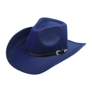 No. 588 Wide-Brim Cowboy Hat with Buckle Band