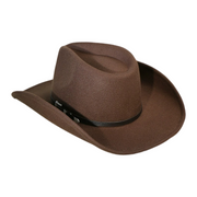No. 588 Wide-Brim Cowboy Hat with Buckle Band