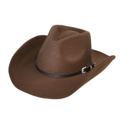 No. 588 Wide-Brim Cowboy Hat with Buckle Band
