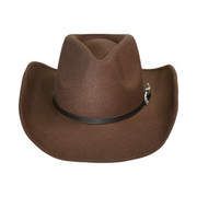 No. 588 Wide-Brim Cowboy Hat with Buckle Band