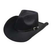 No. 588 Wide-Brim Cowboy Hat with Buckle Band