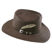 No. 1169 Woolen Felt Cowboy Hat with Metal Feather