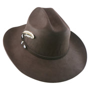 No. 1169 Woolen Felt Cowboy Hat with Metal Feather