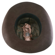 No. 1169 Woolen Felt Cowboy Hat with Metal Feather