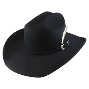 No. 1169 Woolen Felt Cowboy Hat with Metal Feather
