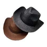 No. 206 Paper Straw Cowboy Hat with Braided Cord Band