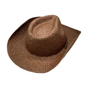 No. 206 Paper Straw Cowboy Hat with Braided Cord Band