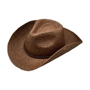 No. 206 Paper Straw Cowboy Hat with Braided Cord Band