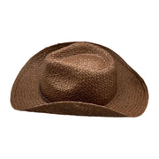 No. 206 Paper Straw Cowboy Hat with Braided Cord Band
