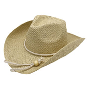 No. 206 Paper Straw Cowboy Hat with Braided Cord Band