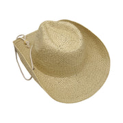 No. 206 Paper Straw Cowboy Hat with Braided Cord Band