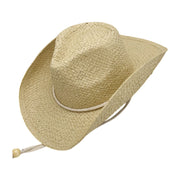No. 206 Paper Straw Cowboy Hat with Braided Cord Band