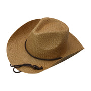 No. 206 Paper Straw Cowboy Hat with Braided Cord Band