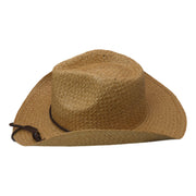 No. 206 Paper Straw Cowboy Hat with Braided Cord Band