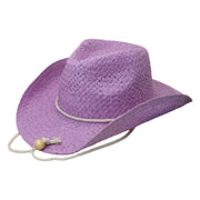 No. 206 Paper Straw Cowboy Hat with Braided Cord Band
