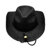 No. 206 Paper Straw Cowboy Hat with Braided Cord Band