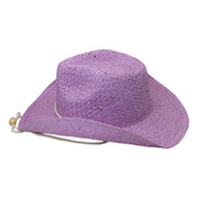 No. 206 Paper Straw Cowboy Hat with Braided Cord Band