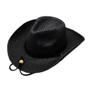 No. 206 Paper Straw Cowboy Hat with Braided Cord Band