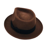 No. 372 Wool Felt Fedora Hat with Grosgrain Band