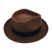 No. 372 Wool Felt Fedora Hat with Grosgrain Band