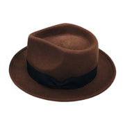No. 372 Wool Felt Fedora Hat with Grosgrain Band