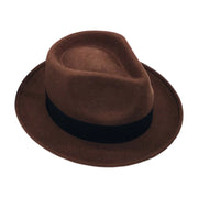 No. 372 Wool Felt Fedora Hat with Grosgrain Band