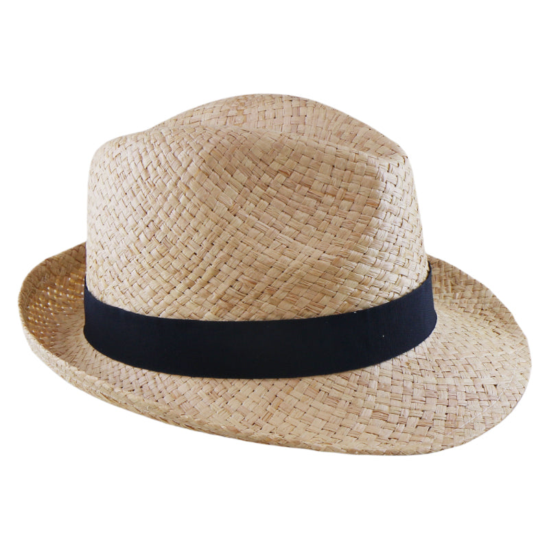 Korean Style Natural Raffia Straw Hat Handwoven Sun Hat Summer Beach Vacation UV Protection Wide Brim Wholesale