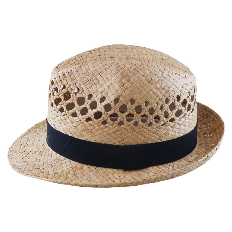 Korean Style Natural Raffia Straw Hat Handwoven Sun Hat Summer Beach Vacation UV Protection Wide Brim Wholesale