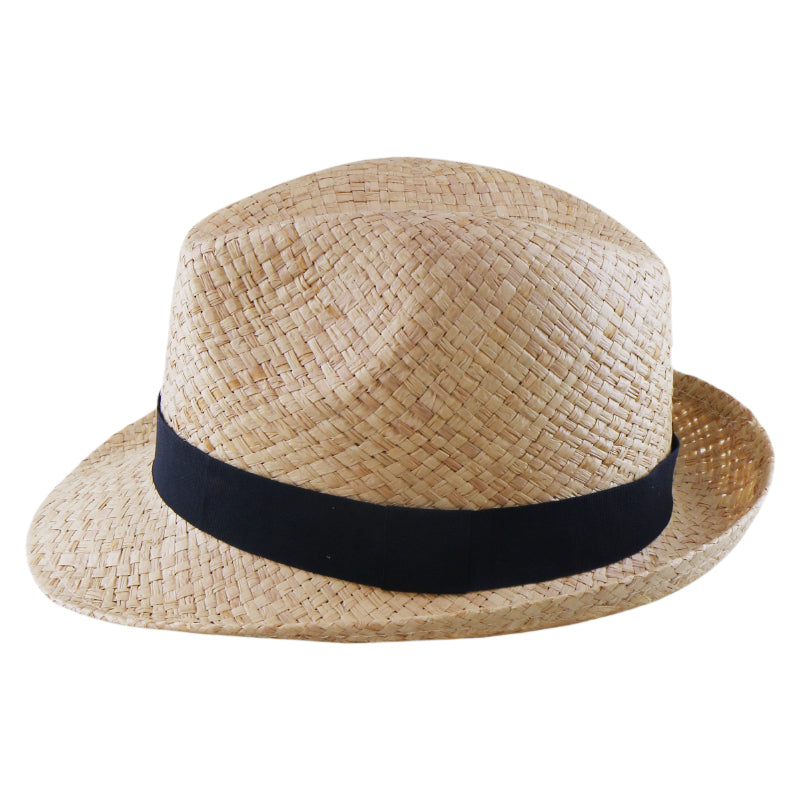 Korean Style Natural Raffia Straw Hat Handwoven Sun Hat Summer Beach Vacation UV Protection Wide Brim Wholesale