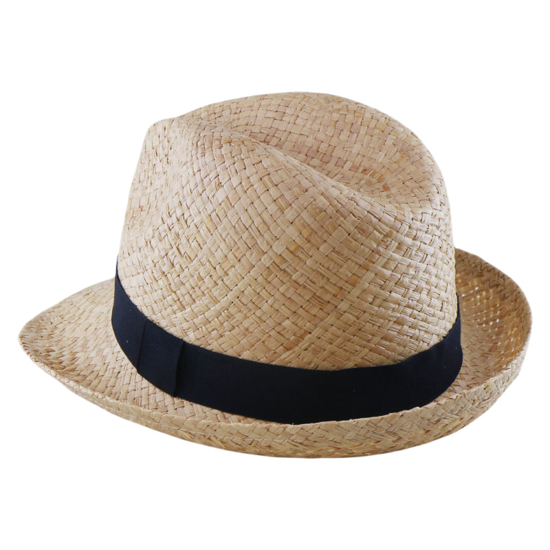 Korean Style Natural Raffia Straw Hat Handwoven Sun Hat Summer Beach Vacation UV Protection Wide Brim Wholesale