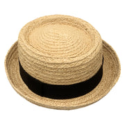 No. 531 Raffia Straw Gambler Hat with Grosgrain Band