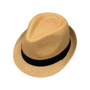 No. 545 Woven Paper Fedora Hat with Grosgrain Band